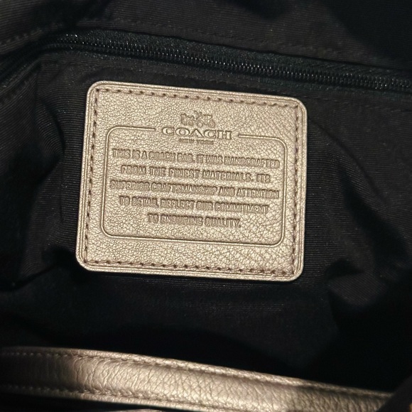 COACH Isabella Shoulder/Crossbody Bag,Pebble Leather,Light Metallic Champagne - Picture 8 of 15